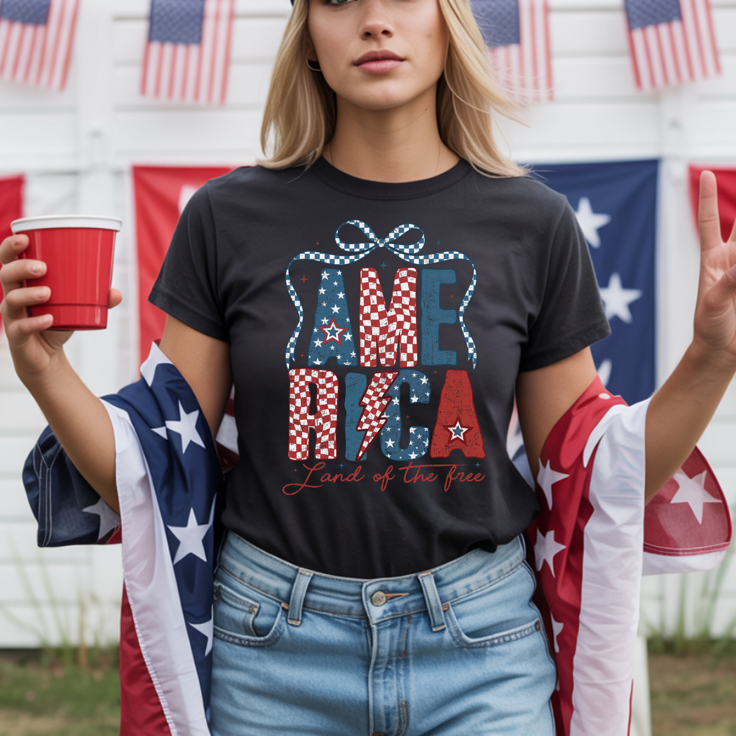 America 'Land Of The Free' W Bow