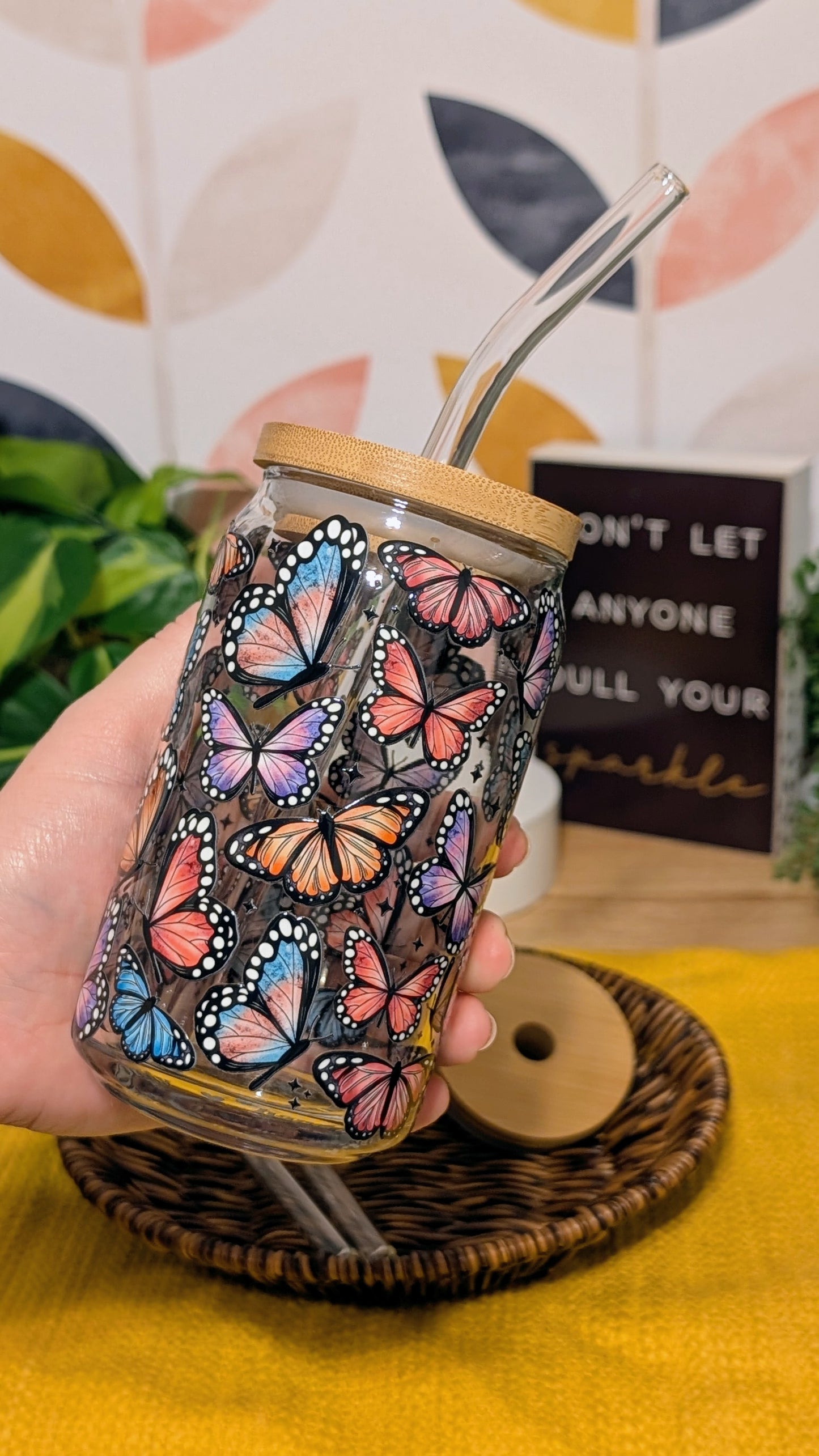 Butterflies 16oz Libbey