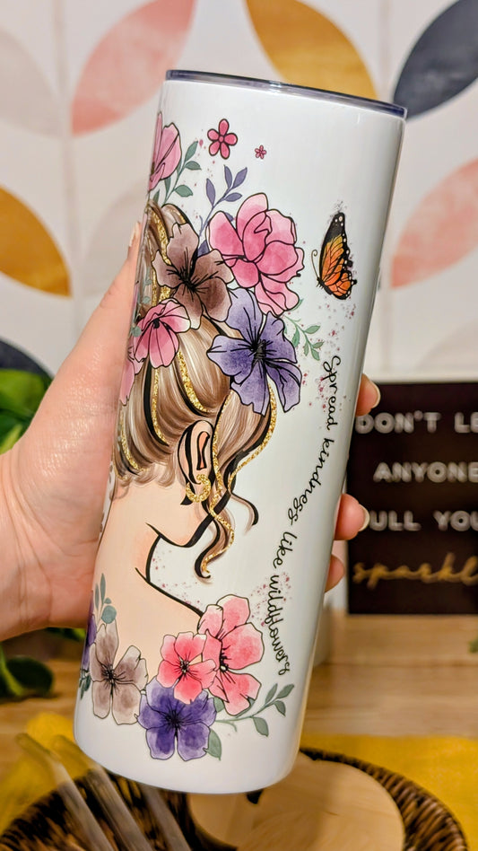 Butterfly Girl Tumbler