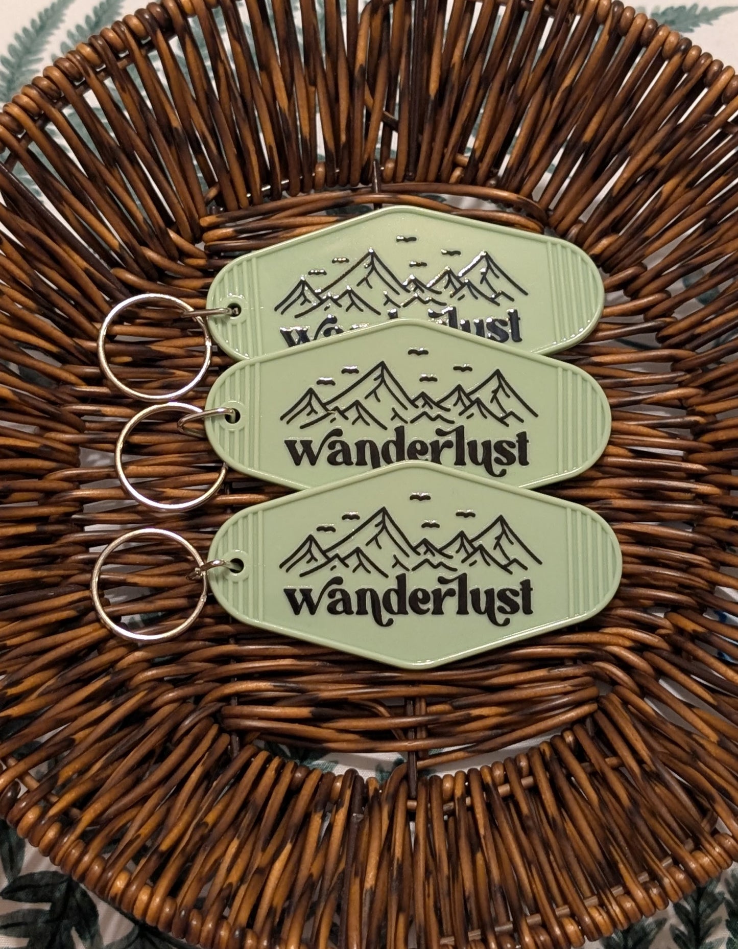 Wanderlust Motel Keychain