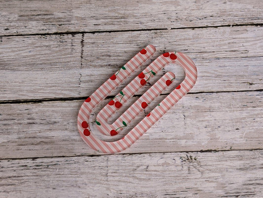 Cherry Paperclip Bookmark