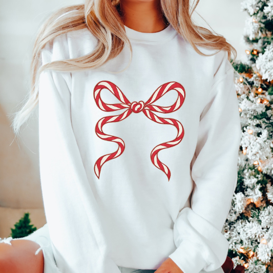 Candy Cane Bow (Choose your Style)